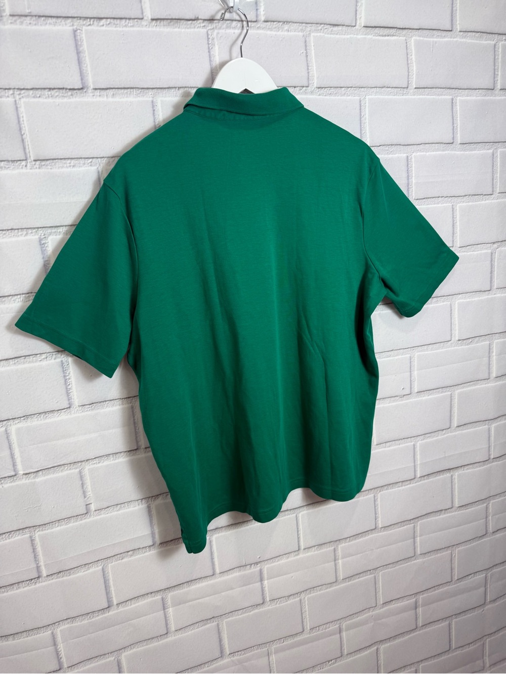 Lands’ End Men’s Traditional Fit Green Supima Cotton Pocket Polo Shirt Size L 42 - Picture 8 of 11
